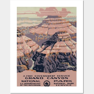 Grand Canyon - Vintage Travel Poster Posters and Art
